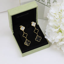 18K Magic Alhambra Three Pearls Motifs Earrings