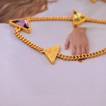 18K Pra Eternal Gold Semi-Precious Stones Necklace