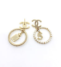 18K CC No5 Perfume Pendant Earrings