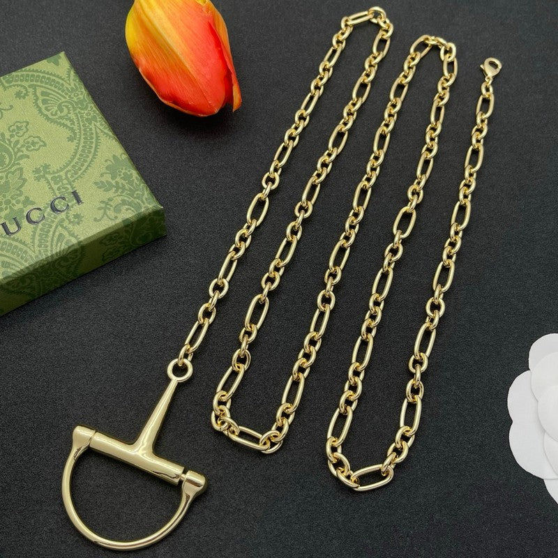 18K GG Gold Chain Link Necklace