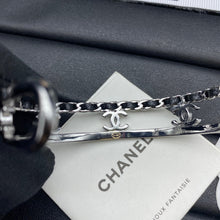 18K CC Crystals Open Bracelet