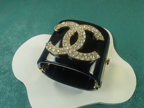 18K CC Crystal Cuff Bracelet