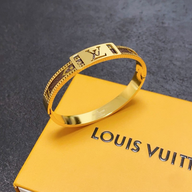 18K Louis Vintage Brown Gold Bracelet