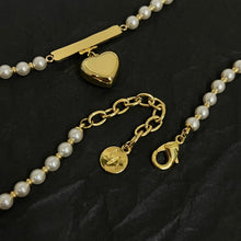 18K Triomphe Heart Pearl Necklace