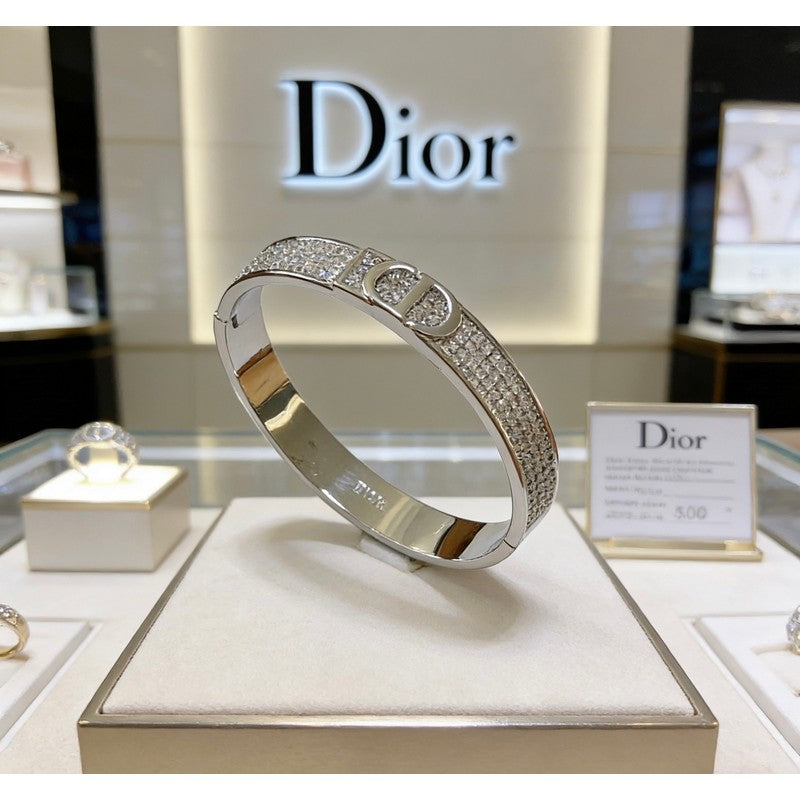 18K CD Diamond Gold Bracelet