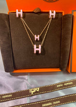 18K Mini Pop H Pink Necklace