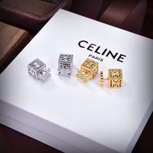 18K Triomphe Dice Pendant Earrings