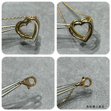 18K Trinity Heart Diamond Necklace