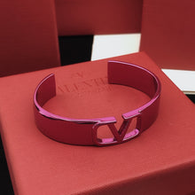 18K Vlogo Pink Cuff Bracelet