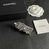 18K CC Birdcage Diamond Brooch