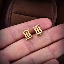 18K BB Logo Earrings