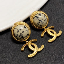 18K CC Vintage Earrings