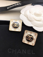 18K Vintage CC Earrings