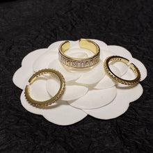 18K CD Code Ring Set