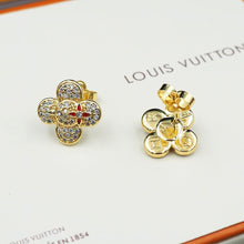 18k Louis Vivienne Diamond Earrings