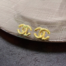 18K CC Gold Earrings