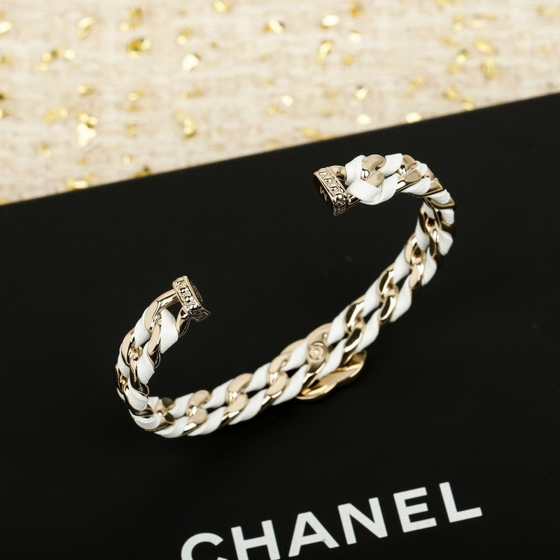 18K CC Color Leather Bracelet
