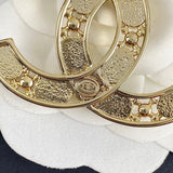 18K CC Color Crystal Diamond Brooch