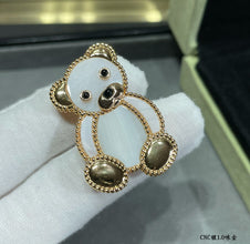 18K Lucky Animals Teddy Bear Clip Brooch