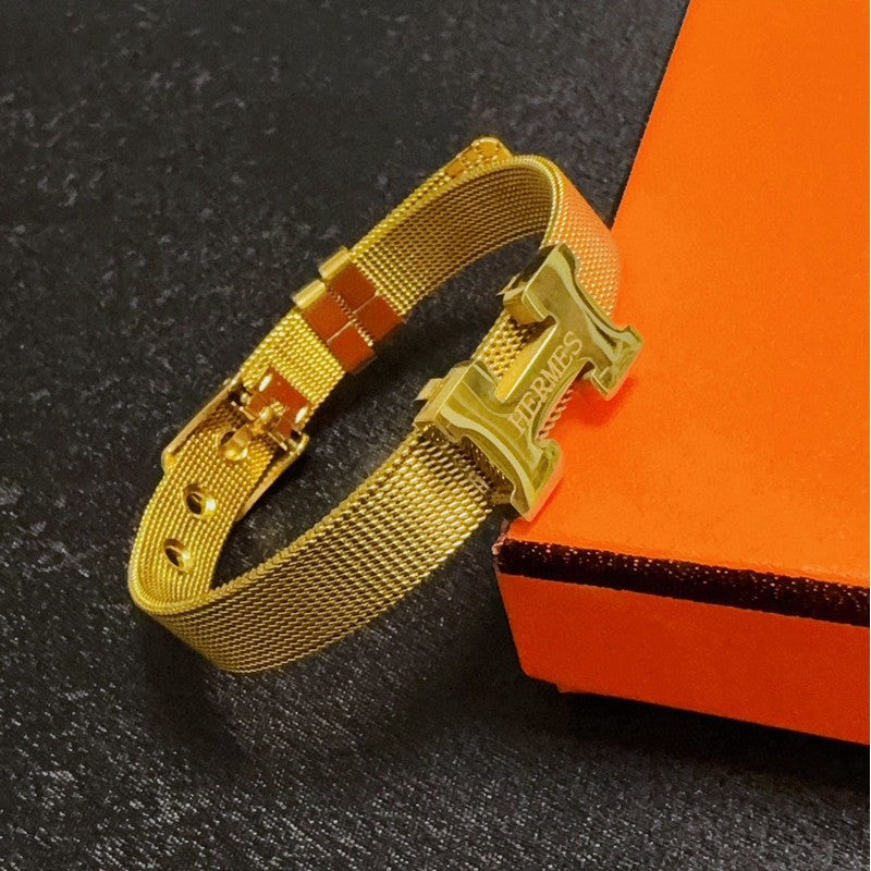 18K Clic H Gold Chain Bracelet
