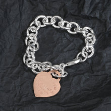 18K T Heart Tag Bracelet