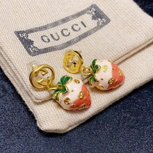 18K Double G Strawberry Earrings