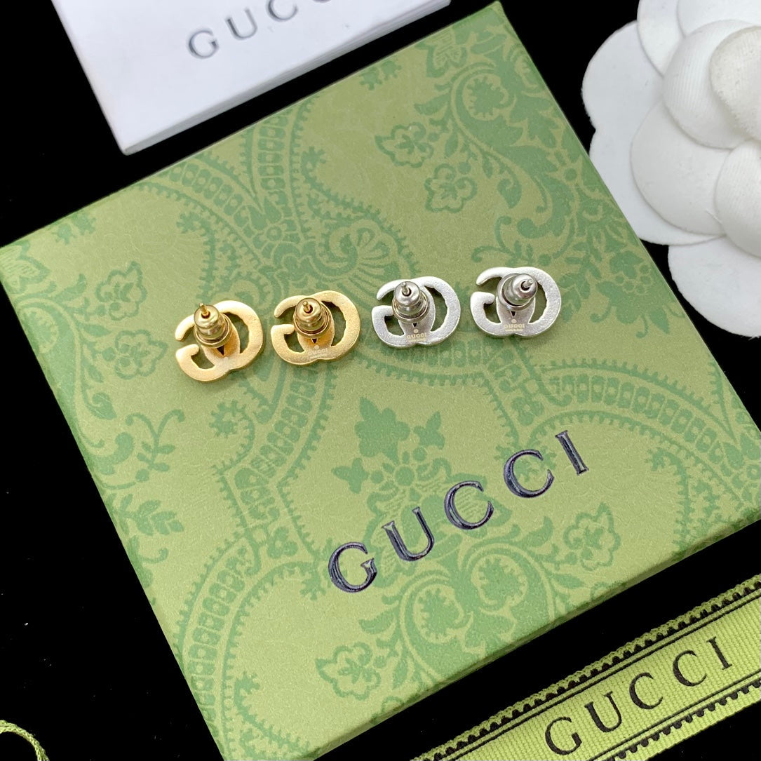 18K Double G Earrings