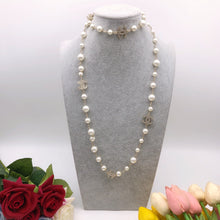 18K CC Long Pearls Necklace