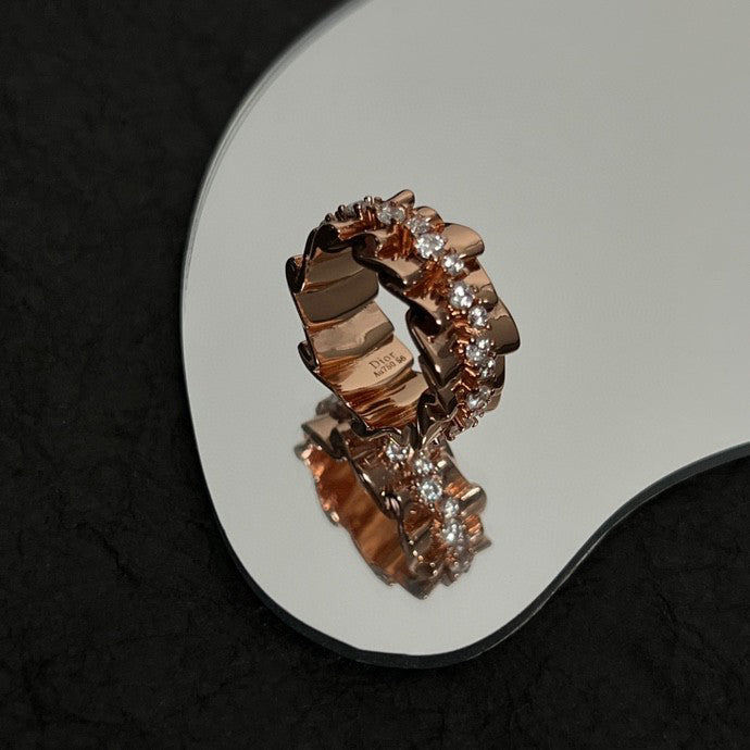 18K CD Archi Bar en Corolle Bague Ring