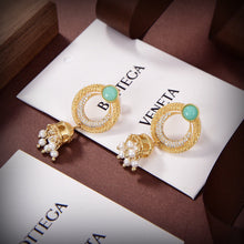 18K BV Circle Diamonds Earrings
