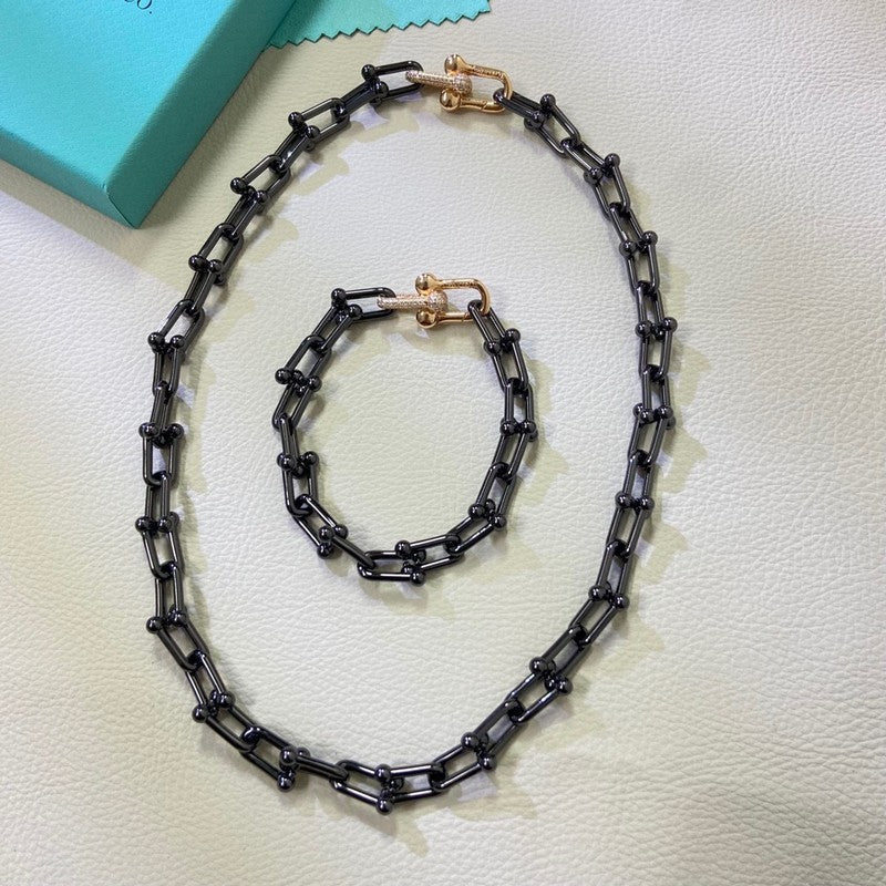 18K T HardWear Titanium Link Necklaces