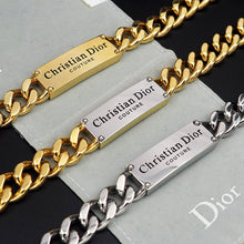 18K CD Chain Link Bracelet