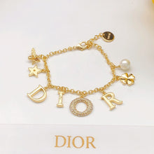 18K CD Script Diamond Bracelet