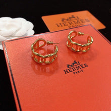 18K Chaine D'Ancre Enchainee H Earrings