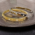18K Louis Pave Diamond Gold Bracelet