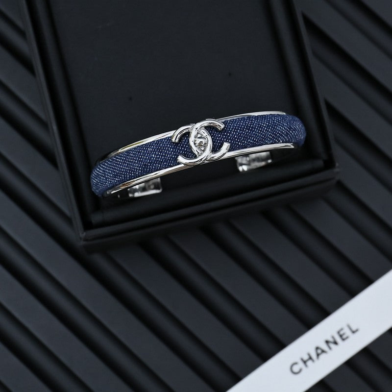 18K CC Denim Blue Cuff Bracelet