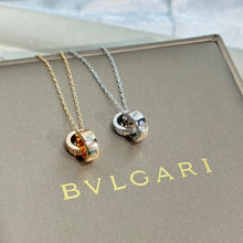 18K BV Two Rings Necklace