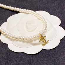 18K CC Pearls Choker Necklace