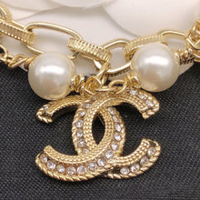 18K CC Pearl Chain Bracelet