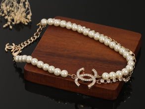 18K CC Pearls Necklace