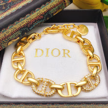 18K CD Diamond Chain Bracelet