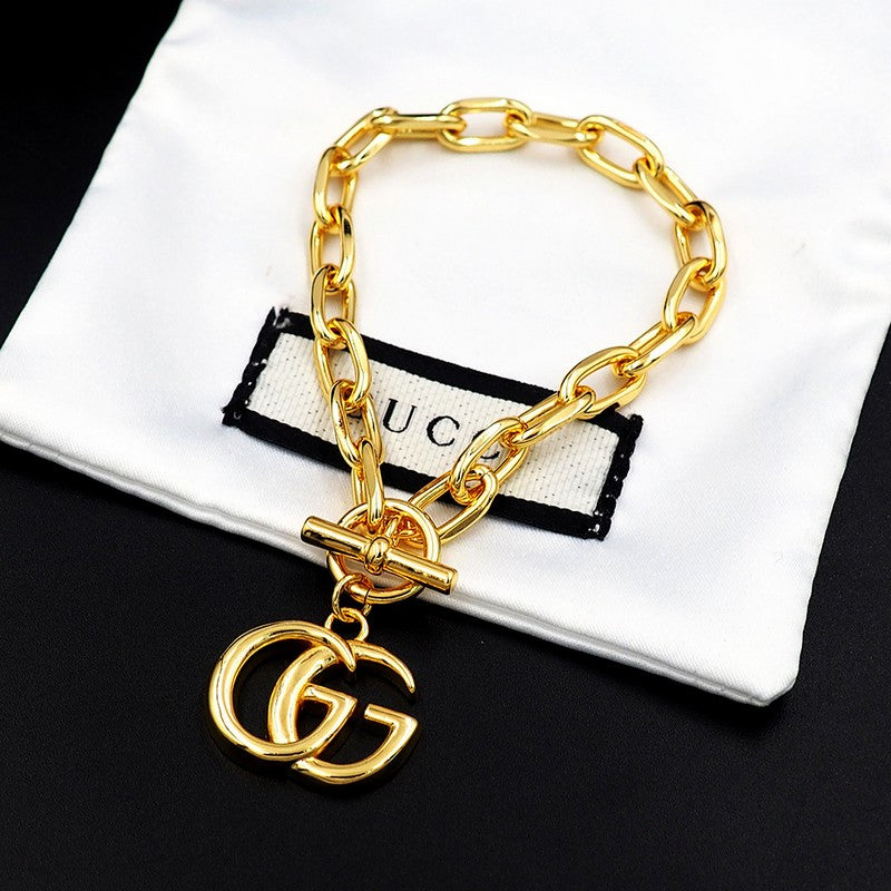 18K GG Interlocking G Gold Bracelet