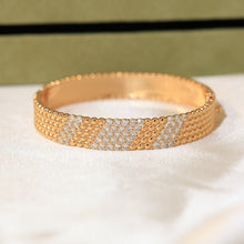 18K Perlée 5 Rows Diamond Bracelet