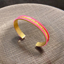 18K CC Pink Open Cuff Bracelet