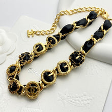 18K CC 2024 Leather Necklace