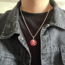 18K Double G Ghost Red Necklace