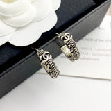18K CC 24C Vintage Gold Earrings