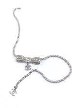 18K CC Diamonds Bow Tie Necklace