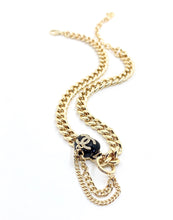 18K CC Black Choker Necklace