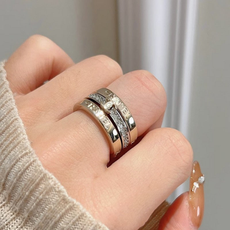 18K CC 26P Diamond Set Ring